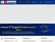 Tablet Screenshot of port-la-nouvelle.com